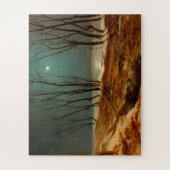 Landscape in Winter at Moonlight by Carl Blechen ジグソーパズル (縦)