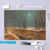 Landscape in Winter at Moonlight by Carl Blechen 薄葉紙 (クラフト)