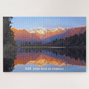Landscape Lake Matheson, Mount Cook, New Zealand, ジグソーパズル
