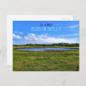 Landscape  Lighthouse, St. Agnes - Isles Of Scilly ポストカード (正面/裏面)