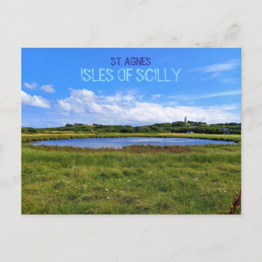 Landscape  Lighthouse, St. Agnes - Isles Of Scilly ポストカード (正面)