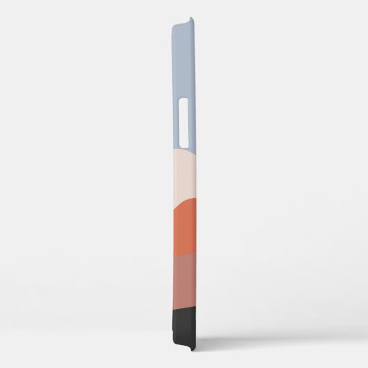 Landscape mid century illustrations,minimalist lan Case-Mate iPhoneケース (裏面 / 右)