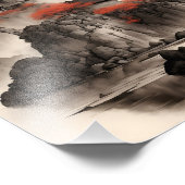 Landscape of ancient villages in Ninh Binh Vietnam フォトプリント (角)