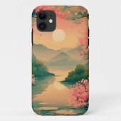 Landscape Sakura Zen Case-Mate iPhoneケース (裏面)
