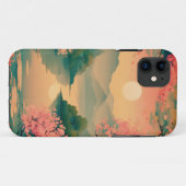 Landscape Sakura Zen Case-Mate iPhoneケース (裏面(横))