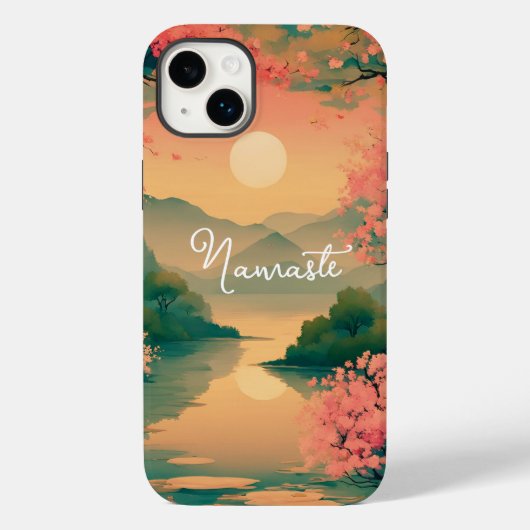 Landscape Sakura Zen Case-Mate iPhoneケース (裏面)