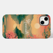 Landscape Sakura Zen Case-Mate iPhoneケース (裏面 (横))