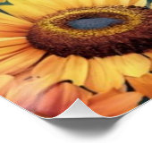 Landscape Sunflowers Boho ポスター (コーナー)
