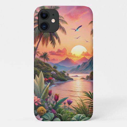 Landscape Tropical Beach Case-Mate iPhoneケース (裏面)