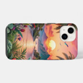 Landscape Tropical Beach iPhoneケース (裏面横)