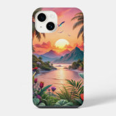 Landscape Tropical Beach iPhoneケース (裏面)