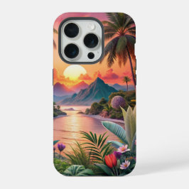 Landscape Tropical Beach iPhone 15 Proケース