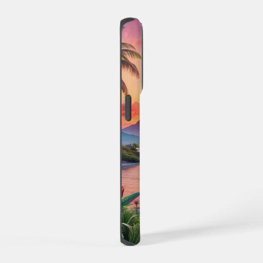 Landscape Tropical Beach iPhoneケース (右側面)