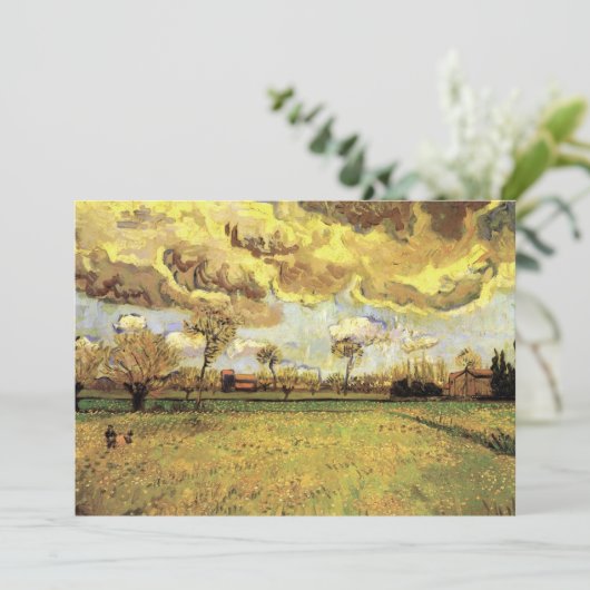 Landscape Under a Stormy Sky by Vincent van ゴッホ (スタンド正面)