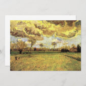 Landscape Under a Stormy Sky by Vincent van ゴッホ (正面/裏面)