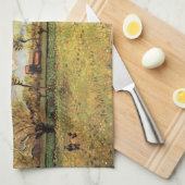 Landscape Under a Stormy Sky by Vincent van ゴッホ キッチンタオル (四つ折り)