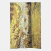 Landscape Under a Stormy Sky by Vincent van ゴッホ キッチンタオル (縦)