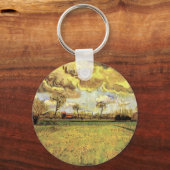 Landscape Under a Stormy Sky by Vincent van ゴッホ キーホルダー (正面)