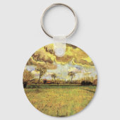 Landscape Under a Stormy Sky by Vincent van ゴッホ キーホルダー (裏面)