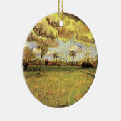 Landscape Under a Stormy Sky by Vincent van ゴッホ セラミックオーナメント (右)