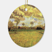 Landscape Under a Stormy Sky by Vincent van ゴッホ セラミックオーナメント (左)