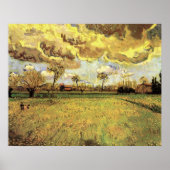 Landscape Under a Stormy Sky by Vincent van ゴッホ ポスター (正面)