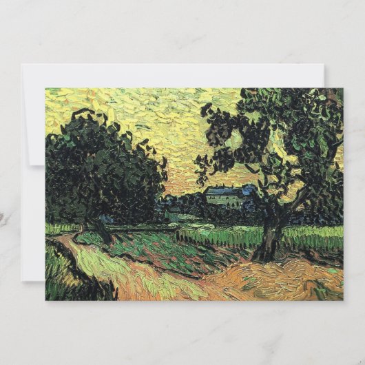 Landscape w Chatau of Auvers by Vincent van ゴッホ (正面)