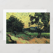 Landscape w Chatau of Auvers by Vincent van ゴッホ (正面/裏面)