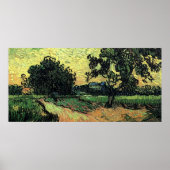 Landscape w Chatau of Auvers by Vincent van ゴッホ ポスター (正面)