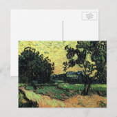 Landscape w Chatau of Auvers by Vincent van ゴッホ ポストカード (正面/裏面)