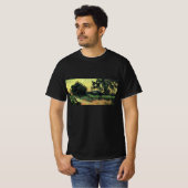 Landscape w Chatau of Auvers by Vincent van ゴッホ Tシャツ (正面フル)