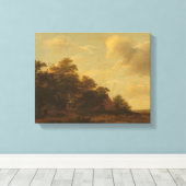 Landscape with a Farm、Jan Vermeer van Haarlem (I) キャンバスプリント (インサイチュ (ウッドフロア))