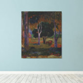 Landscape With a Pig and a Horse Gauguin キャンバスプリント (インサイチュ (ウッドフロア))