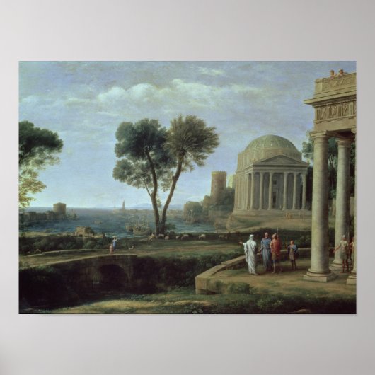 Landscape with Aeneas at Delos, 1672 ポスター (正面)