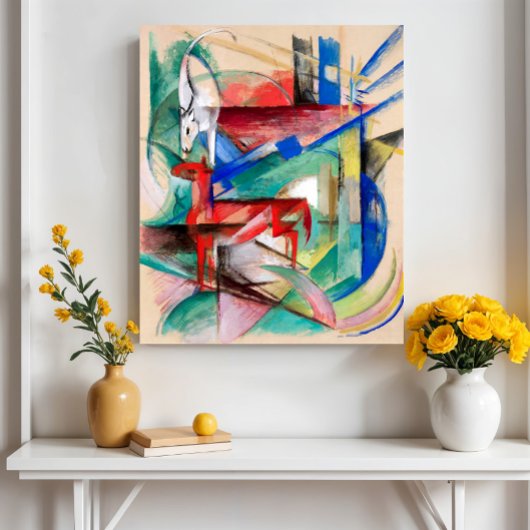 Landscape with Animals by Franz Marc ポスター