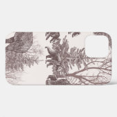Landscape with bears, cubs, winter trees and fir t Case-Mate iPhoneケース (裏面 (横))