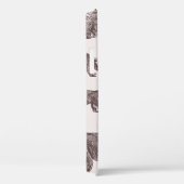 Landscape with bears, cubs, winter trees and fir t Case-Mate iPhoneケース (裏面 / 右)