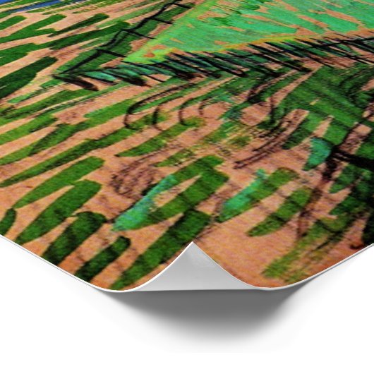 Landscape with Bridge Across Oise ポスター (角)