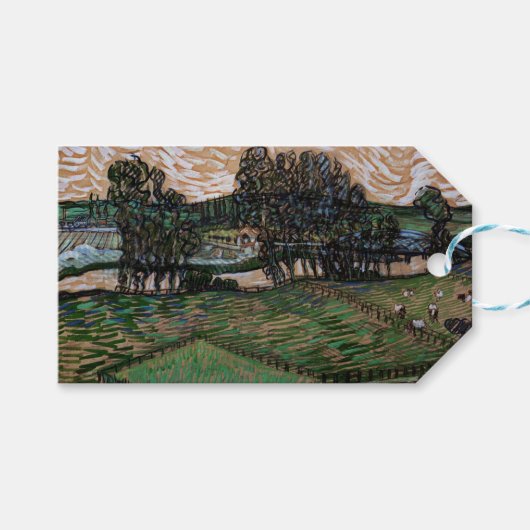 Landscape with bridge across the Oise (van ゴッホ) ギフトタグ (正面(横))