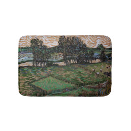 Landscape with bridge across the Oise (van ゴッホ) バスマット