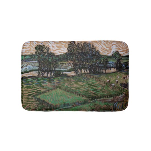 Landscape with bridge across the Oise (van ゴッホ) バスマット (正面)