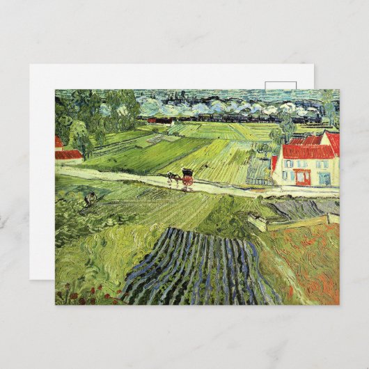 Landscape with Carriage and Train ポストカード (正面/裏面)