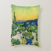 Landscape with Coule歩くby Vincent van ゴッホ アクセントクッション (裏面(縦))