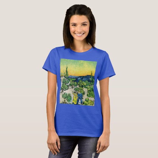 Landscape with Coule歩くby Vincent van ゴッホ Tシャツ (正面フル)