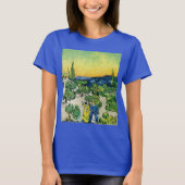 Landscape with Coule歩くby Vincent van ゴッホ Tシャツ (正面)