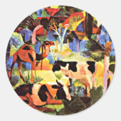 Landscape with Cows and a Camel, ラウンドシール (正面)