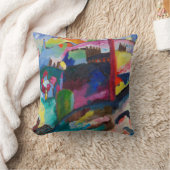 Landscape with Factory Chimney, Wassily Kandinsky クッション (ブランケット)