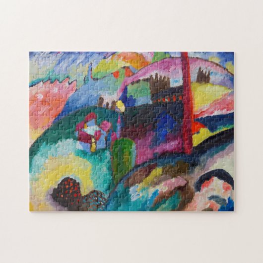 Landscape with Factory Chimney, Wassily Kandinsky ジグソーパズル (横)