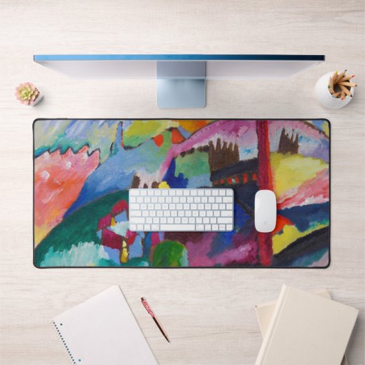 Landscape with Factory Chimney, Wassily Kandinsky デスクマット (オフィス1)