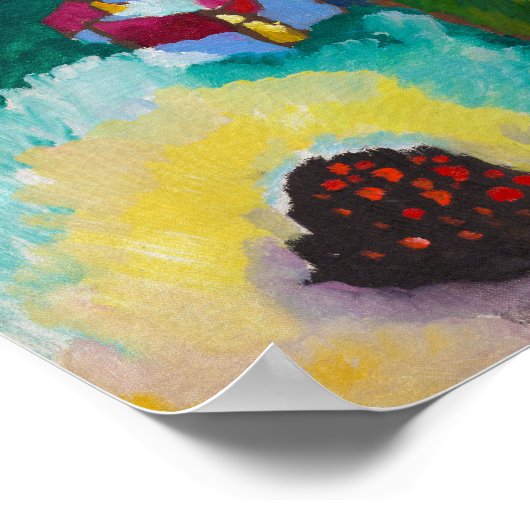 Landscape with Factory Chimney, Wassily Kandinsky ポスター (角)